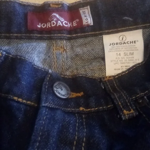 JORDACHE. Lo-Rise Girls 14 Slim - Picture 6 of 6
